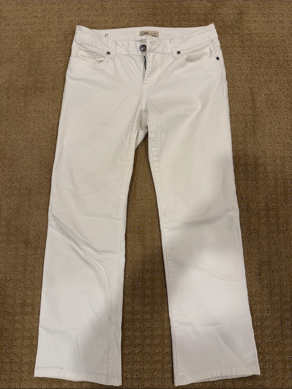 CAbi White Women's Bootcut Jeans